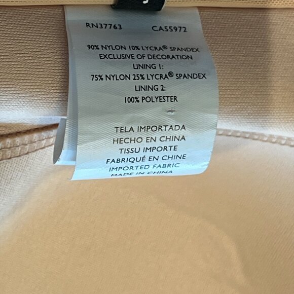 JANTZEN Bikini Top Size 14 Red & White Polka Dot Straps or Strapless Ruching - Picture 7 of 10